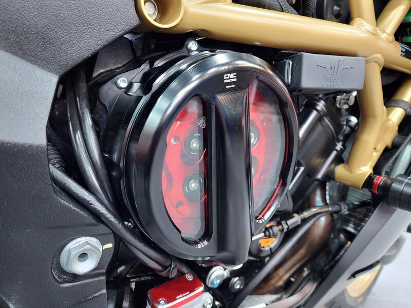 Carter frizione trasparente MV Agusta con comando a filo